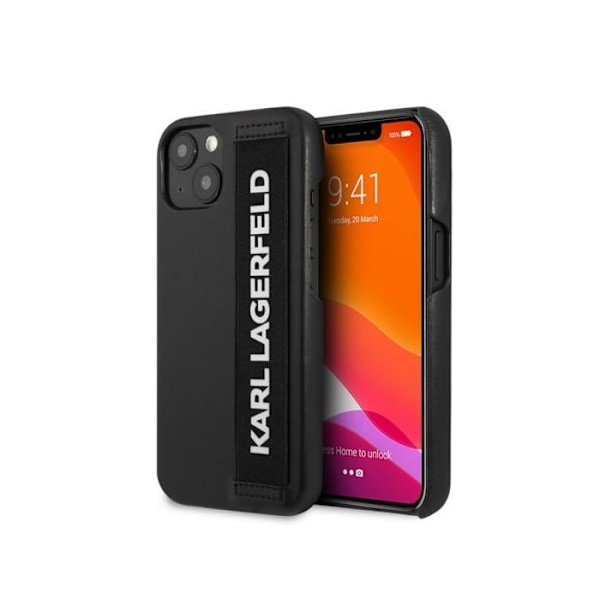 Fodral till Apple iPhone 13 Elastiskt band Karl Lagerfeld Svart Svart