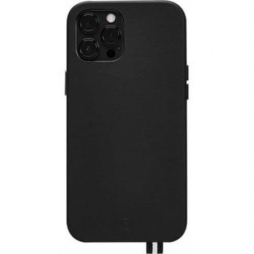 Etuiet til beskyttelse - ELYSÉE - iPhone 12 / 12 Pro - Full grain læder - Elegant design - Sort Svart