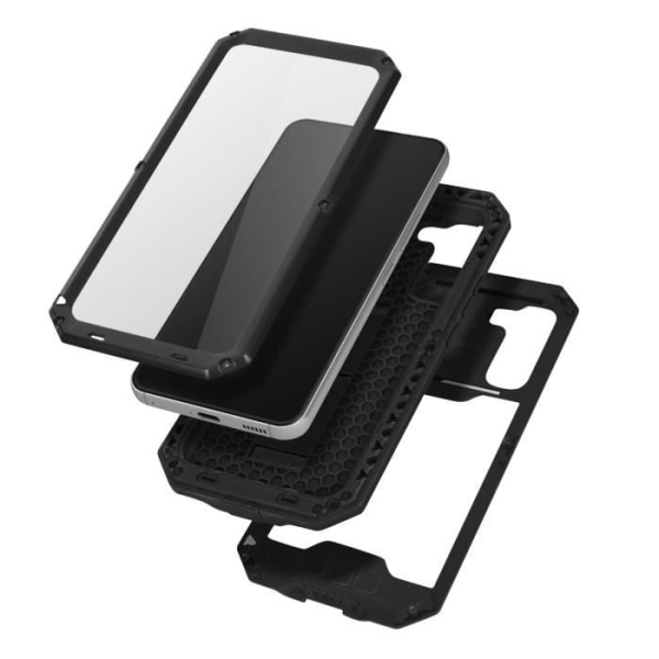 Integral Galaxy S22 Plus Fodral Stötsäkert Kickstand Kameraskydd IP54 Standards Svart