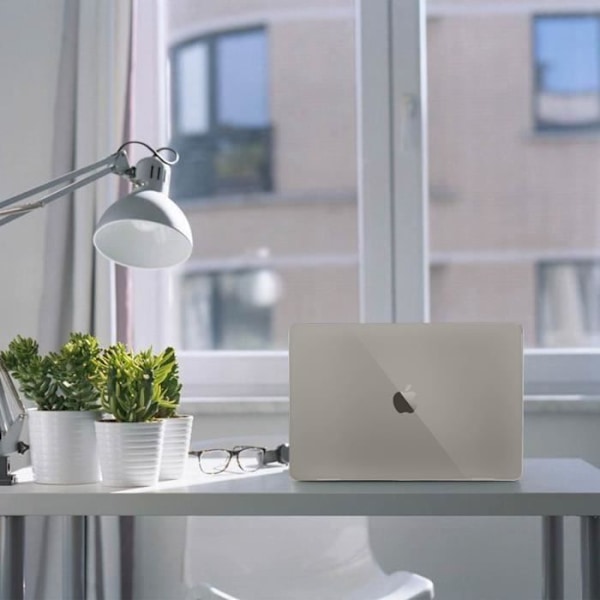Suojakotelo - AVIZAR - MacBook Air 13'' 2018 - Iskunkestävä - Polykarbonaatti - Läpinäkyvä harmaa Transparent grå