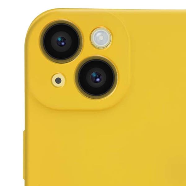 Mjuk Silikon Skal för iPhone 14 Stötsäker Soft-Touch Jaym Gul Gul
