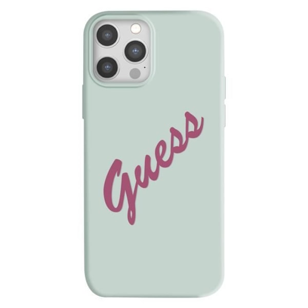 Coque til iPhone 12 Pro Max Silikone Vintage Soft Touch Guess Lys Grøn Grön