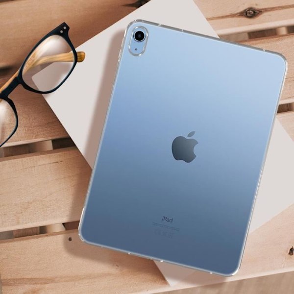 Skydd för iPad 10,9 2022 - AVIZAR - Flexibelt Silikon Gel Tunt och Lätt - Vit - Unisex - Transparent Transparent