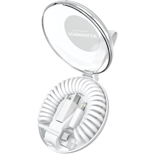Kabel - Allroundo - MFI 2,4A - Vit - Universell - Allt-i-ett Vit