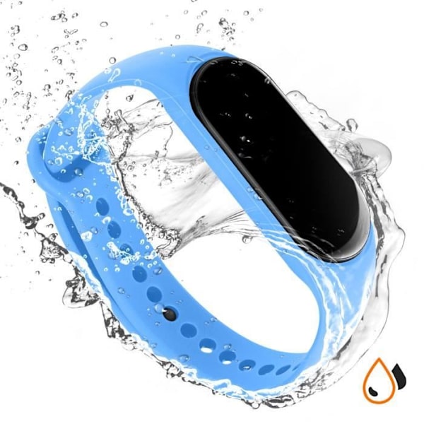 Rannekoru Xiaomi Mi Band 5 / 6 / 7 -laitteeseen - AVIZAR - Silikoni pehmeä kosketus vedenpitävä sininen - Mukava ja kestävä Blå