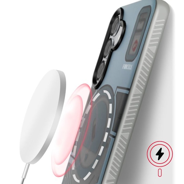 Coque MagSafe för Samsung Galaxy S25 F-Protect Forcell Grå Grå