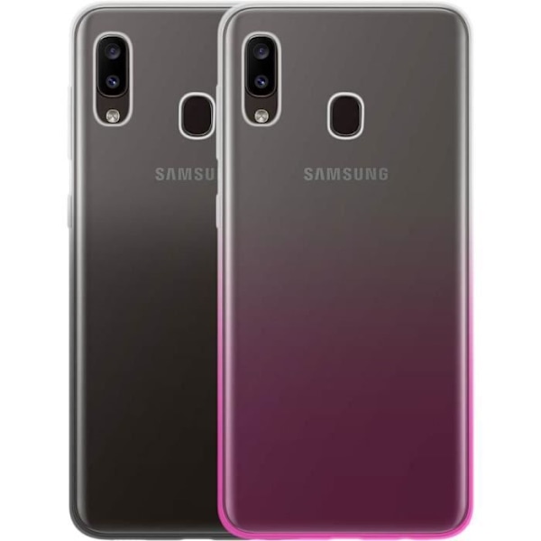 Pack duo TPU 2 CB G A20E gradient Musta - Vaaleanpunainen