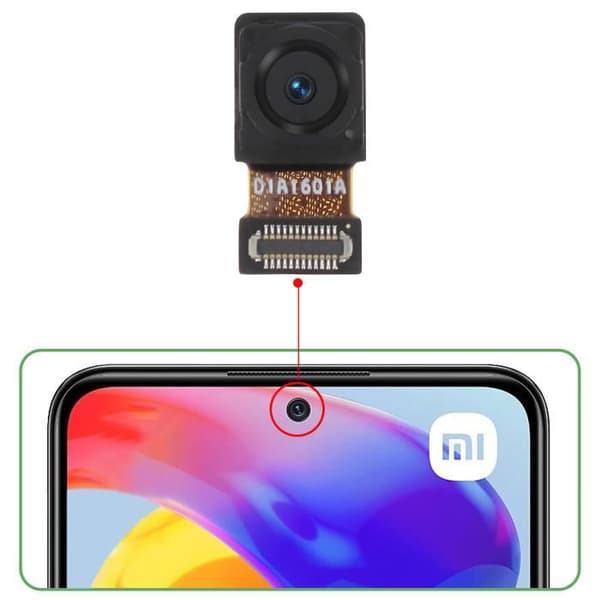 Frontkamera - AVIZAR - Xiaomi Redmi Note 11 Pro 5G - Selfie Sensor - Sort Svart