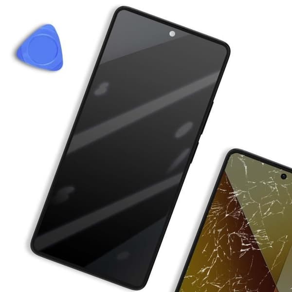 Fuldskærm - Xiaomi Redmi Note 13 5G - LCD - Touchscreen - Forudsamlet på Chassis Vit