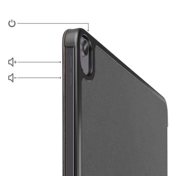iPad Air 13" 2025 Etui med Modulært Støtte Design Trifold Grå Grå