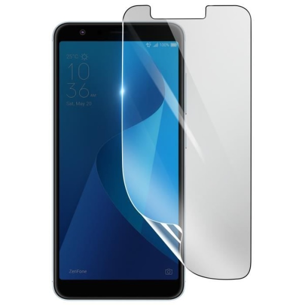 Näytönsuoja - 3MK - Asus Zenfone Max Plus M1 - Iskunkestävä Hydrogeeli - Läpinäkyvä - Naarmuuntumaton Transparent