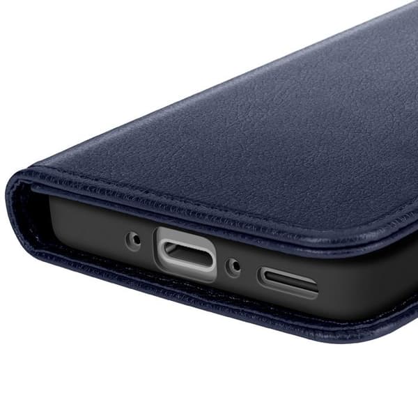 Plånboksfodral för Galaxy A37 Chesterfield-serien med Stödfunktion Mörkblå Blå