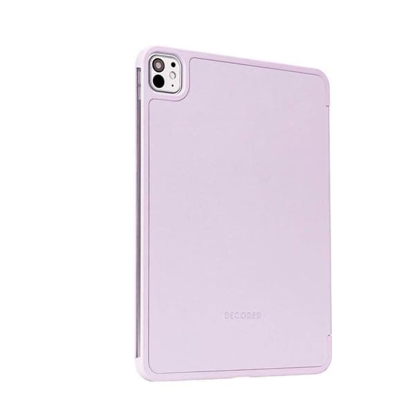iPad 13 M4 / M5 Etui med Foldestøtte Slim Design Tekstureret Decoded Lavendel Violett