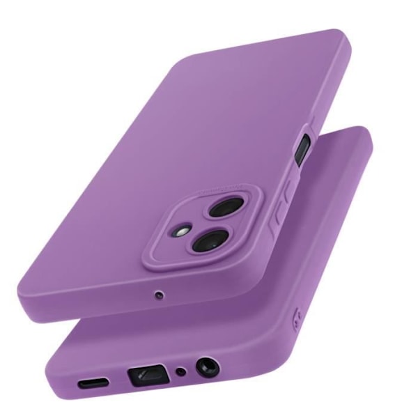 Coque för Samsung Galaxy A06 Silikon Matt Kamera Skyddad Lila Lila