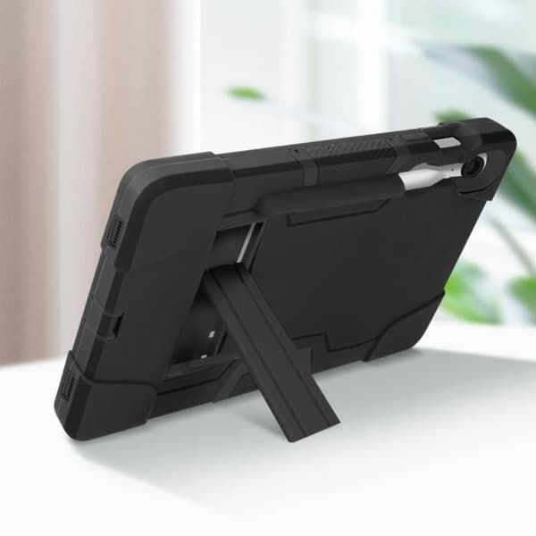 Coque - Samsung - Galaxy Tab S9/S9 FE - Sort - Bi-materiale - Forstærket beskyttelse Svart