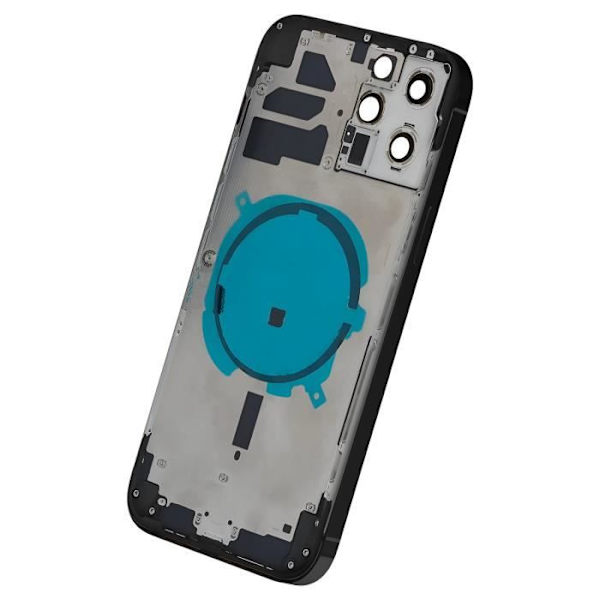 Chassi iPhone 12 Pro Max - Ersättning - Baksida - Mörkgrå - Kvalitetsmaterial - Hållbar Grå