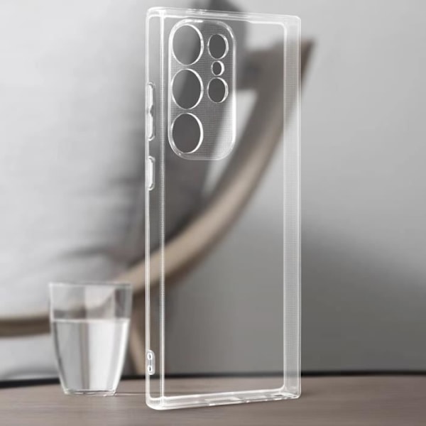 Etui til Samsung Galaxy S24 Ultra Camera Protected Silicone Thin Transparent Transparent