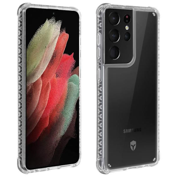 Coque Galaxy S21 Ultra - Force Case - Läpinäkyvä - Tryax-järjestelmä - Ilmatiivistekniikka - Kova Transparent