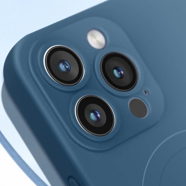 Protektionscover - AVIZAR - iPhone 15 Pro Max - Silikone Soft-touch - Kongeblå - Slidstærk beskyttelse kungsblå