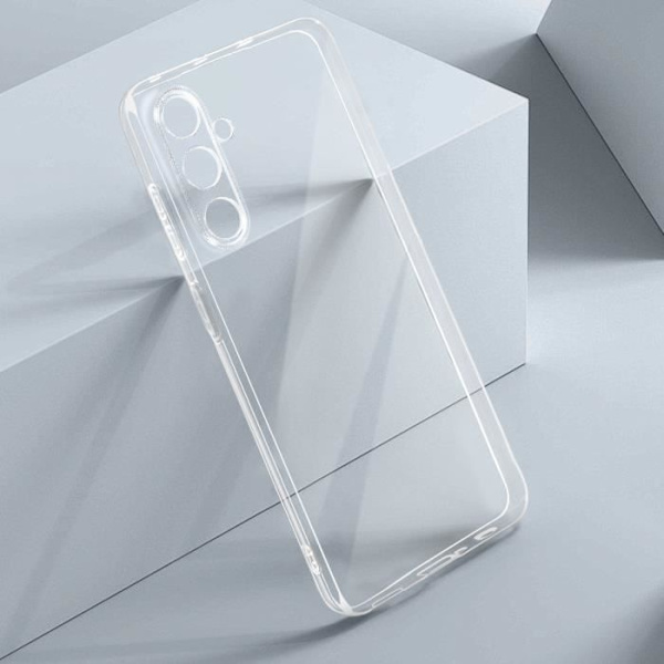 Kotelo - AVIZAR - Samsung Galaxy S23 FE - Pehmeä silikoni - Läpinäkyvä - Kameran suojaus Transparent