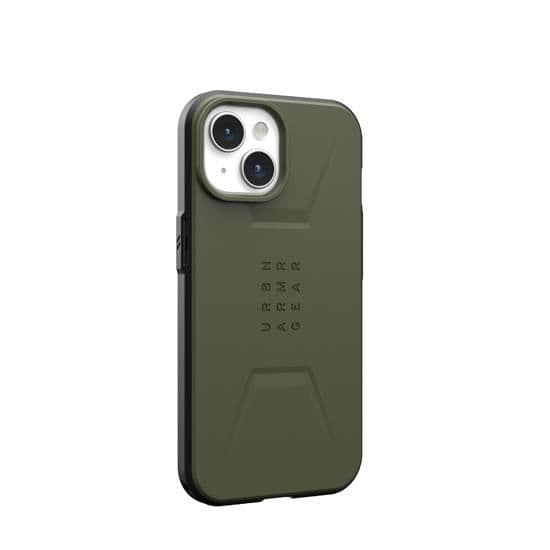 Coque - UAG - Civil - iPhone 15 Plus - Oliv - Halvstyv - Dämpar stötar Oliv
