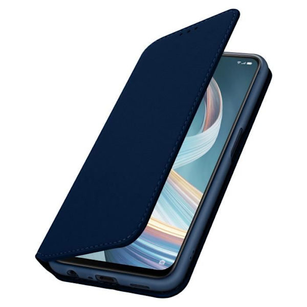 Hus - AVIZAR - Oppo Reno 4 Z 5G - Ekoskinn - Folio Plånboksfodral - Blå Blå