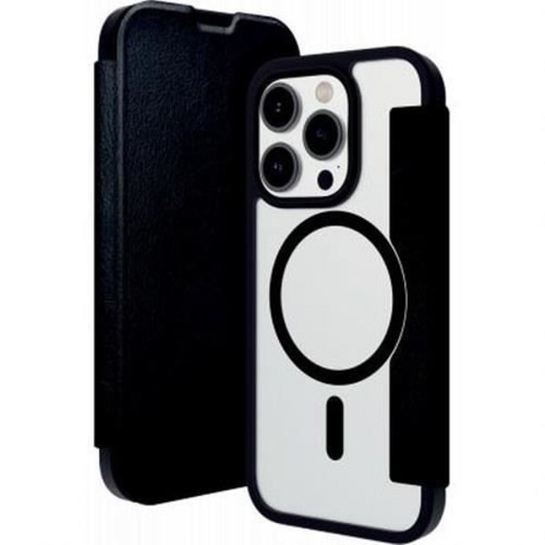 Helsinki Vegan Leather Folio suojakuori iPhone 15 Plus DBRAMANTE1928 Läpinäkyvä Musta Svart