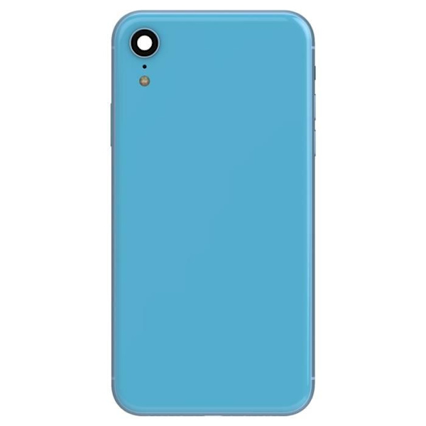 Komplett chassi för iPhone XR - AVIZAR - Blå - Centralram och bakruta Blå