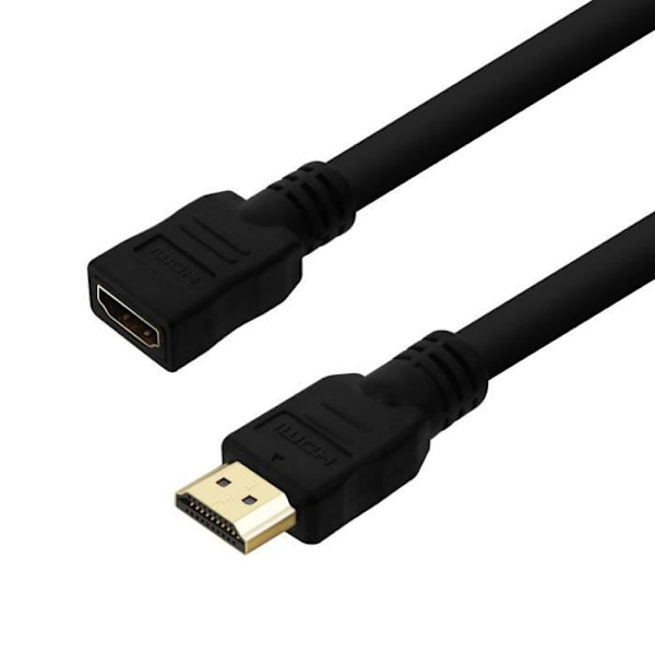HDMI-kaapeli - LINQ - Uros-naaras - 4K - 1,5 m - Kaksoisäänen/videon siirto