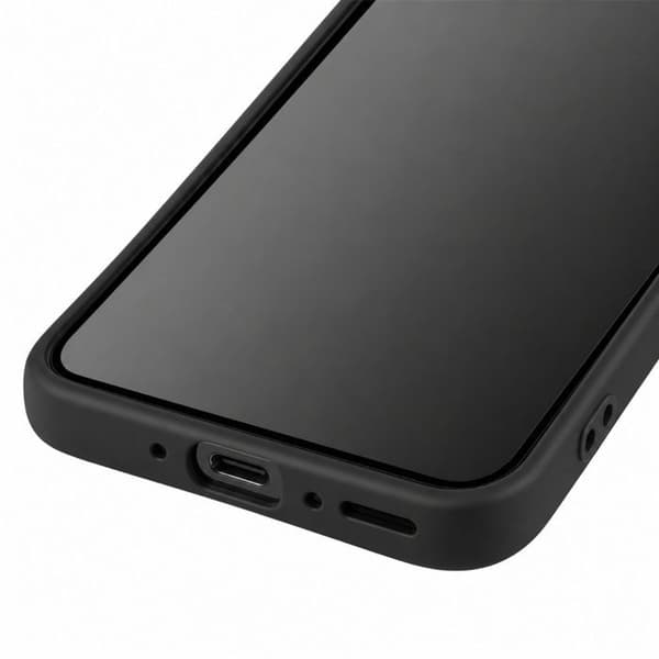 Silicone Cover til Galaxy A27 med Blød Berøring og Forstærket Kant i Sort Svart