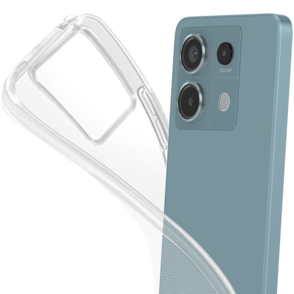 Coque Silikon Mjuk - MAYAXESS - Xiaomi Redmi Note 13 Pro 5G - Transparent - Lätt design - Förbättrat skydd Transparent