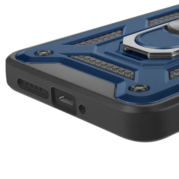 Cover til Xiaomi Poco X7 Pro - Magnetisk ring - Kamerabeskyttelse - Stødabsorberende - Blå Blå