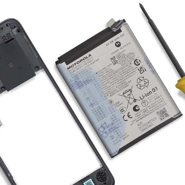 Internt batteri til Motorola Moto G55 5000mAh model QA50 Original Motorola Sort Svart