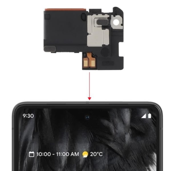 Intern högtalare för Google Pixel 7 - RELIFE - Ersättningshörlur - Svart Svart