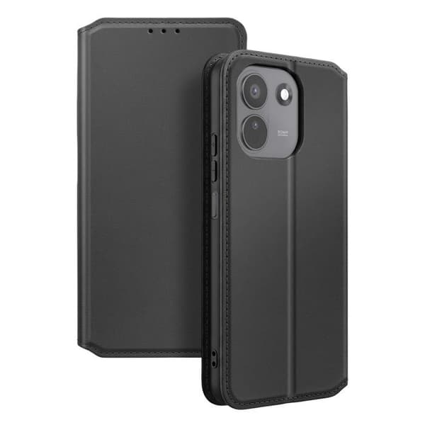 Fodral med lock för Redmi Note 17 Pro / 17 Pro Max Ställfunktion Classic Edition Svart Svart