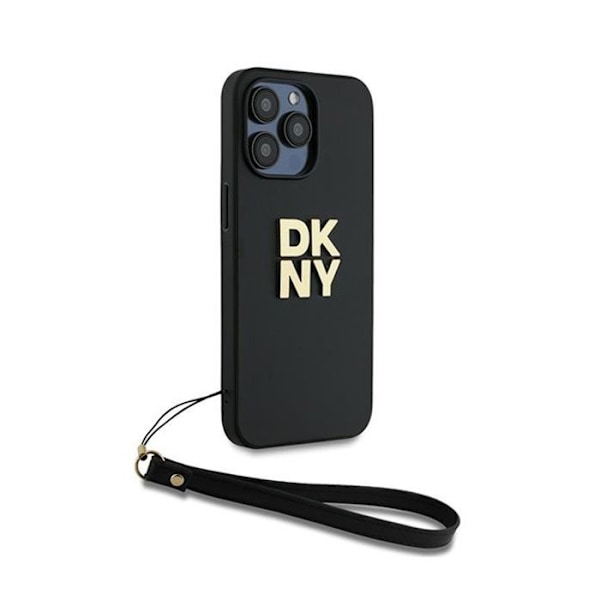 DKNY håndledsrem Stock-logo - etui til iPhone 15 Pro Max (sort)