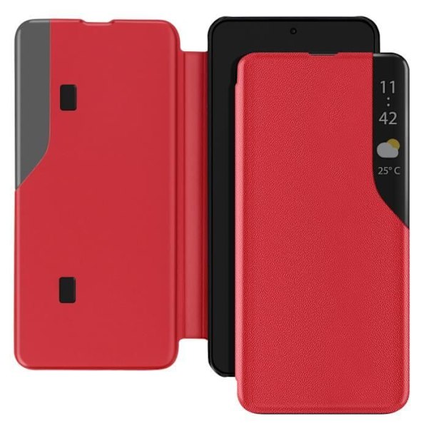 Fodral för Xiaomi Redmi Note 14 5G Med Stativ Röd Röd