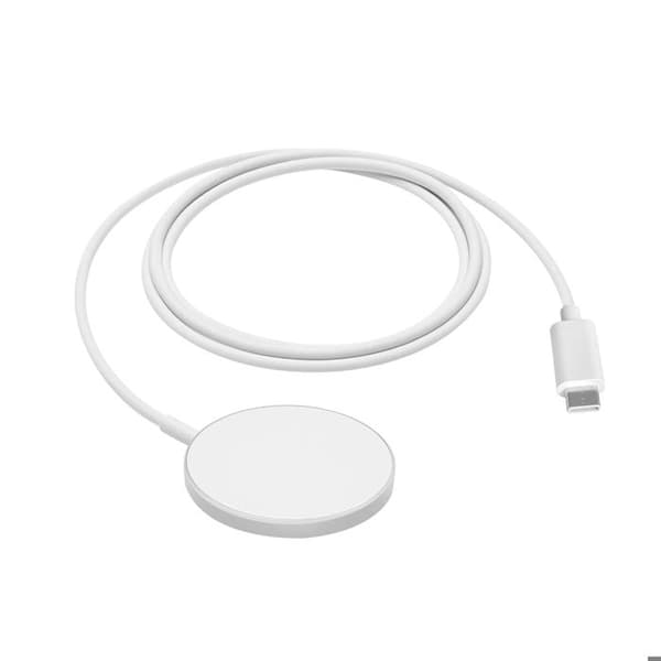 MagSafe-laddare för iPhone 15 Plus 15W Magnetisk Mayaxess Vit Vit