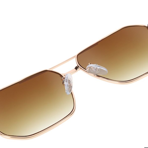 Aviator solbriller CV3062 med gradientlinser UV400 i guld Gul