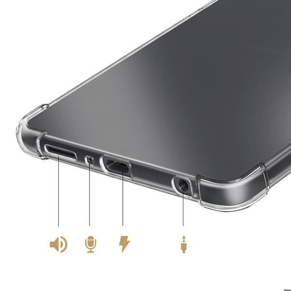 Skyddsfodral för Galaxy Tab A9 / Tab A11 Collection Flexair med Förstärkta Hörn Tech Protect Transparent Vit