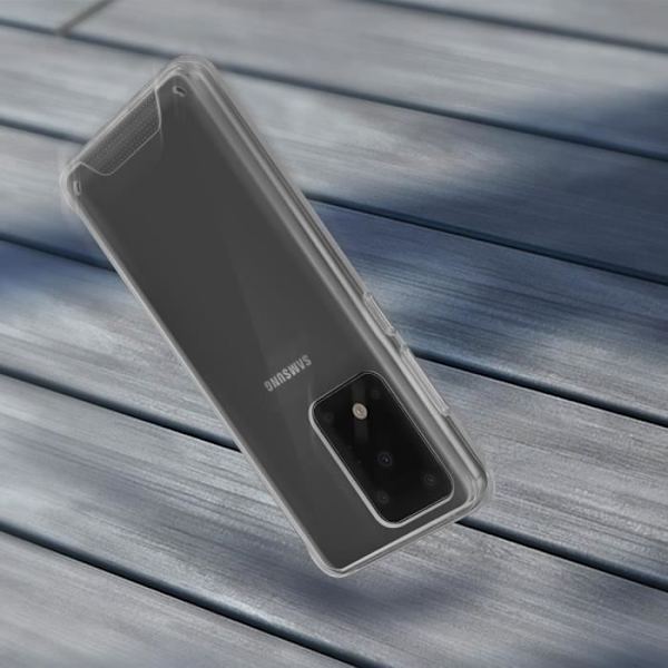Fodral - AVIZAR - Galaxy S11 Plus - Skyddsstötfångare - Transparent Crystal - Styv Vit