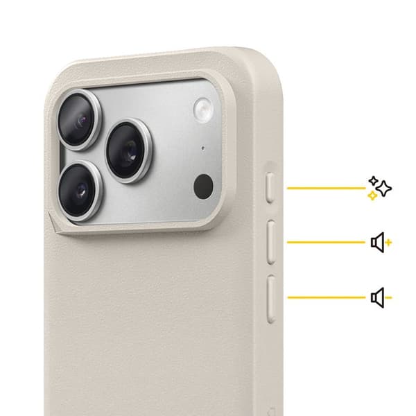 Skal för iPhone 17 Pro Max Modell SolidX Stötsäker 3.5 m med Elegant Design Rhinoshield Beige beige