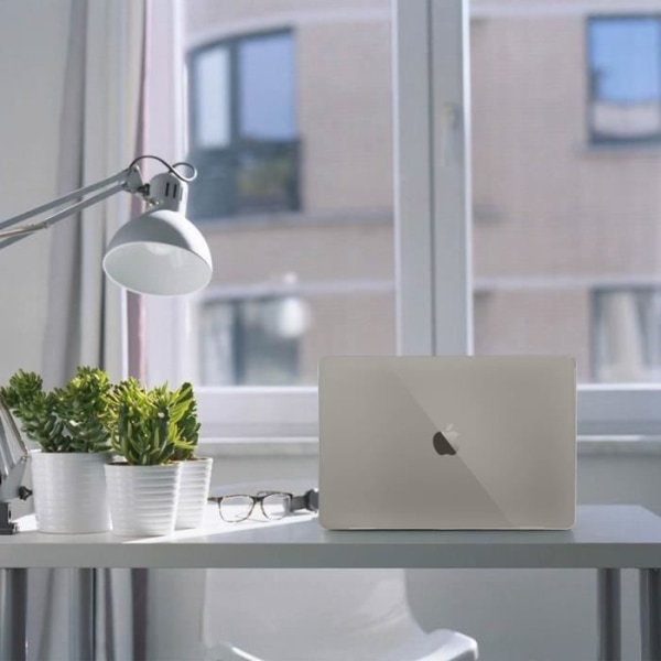 MacBook Air 13'' 2018 Stötsäkert transparent grått fodral i polykarbonat