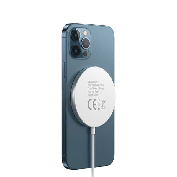 MagSafe Magnetisk 15W Oplader til iPhone 12 / 12 Mini / 12 Pro / 12 Pro Max Mayaxess Hvid Vit