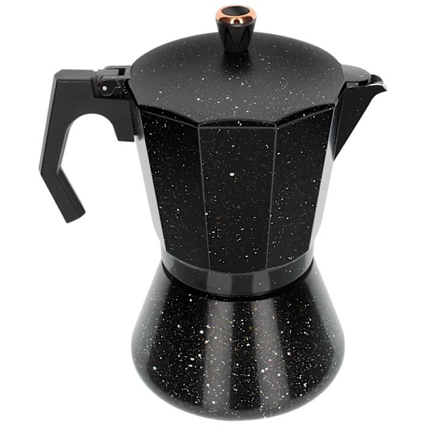Cafetiere Espresso Moka 12 Tasse Stor Kapacitet Eisenbach Sort