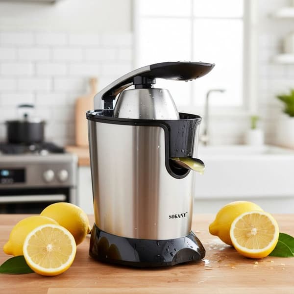 Sokany 350W 400ml Snabbpressad Elektrisk Citruspress Silver Grå