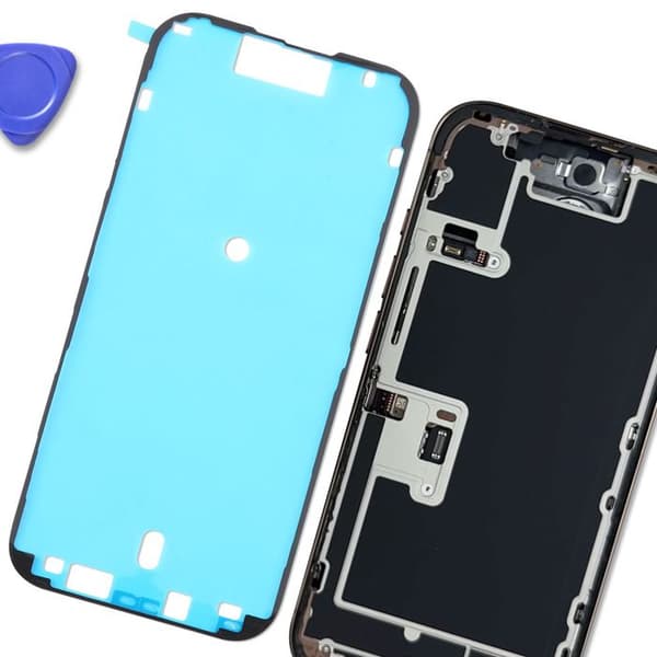 Skærmklæbemiddel - iPhone 16 Pro - Solid Fastgørelse - Transparent - Skærmreparation Vit