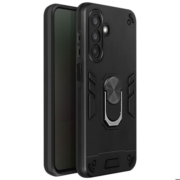 Coque Anneau - Samsung - Galaxy A26 - Antichock - Svart - Stöd Ring 360° Svart