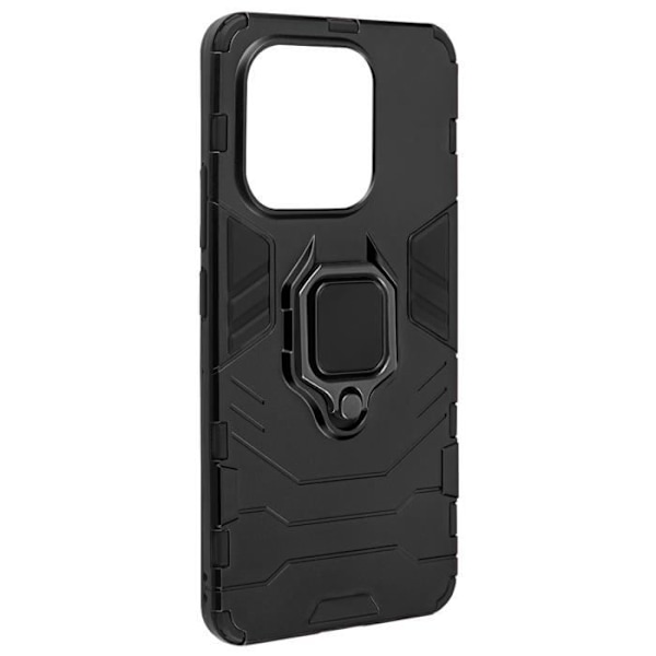 Fodral till Xiaomi Redmi Note 13 4G - AVIZAR - Svart stötsäker bi-material stödring Svart