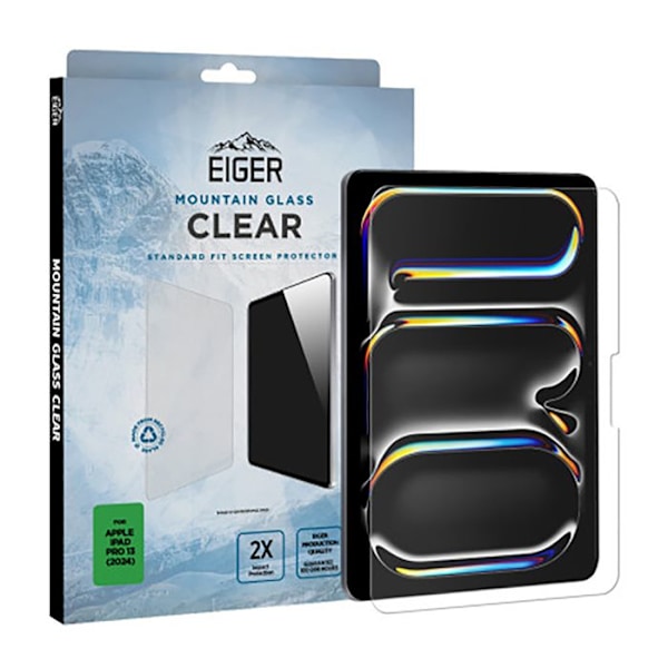 Hærdet Glas 2.5D til iPad Pro 13" 2024/2025 Premium Asahi Ultra Modstandsdygtig Eiger Transparent